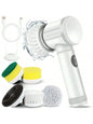 5 in 1 Electric Spin Scrubber with 5 Replaceable Brush Heads