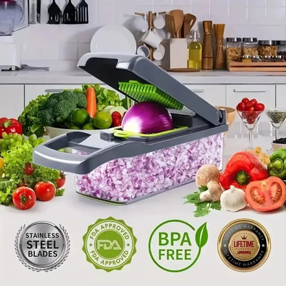 16-in-1 Vegetable chopper & Slicer