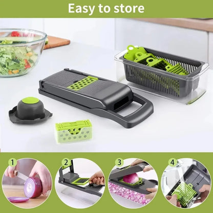 16-in-1 Vegetable chopper & Slicer