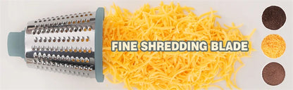 3-in-1 Rotary Cheese Grater-Manual Vegetable Slicer-Nut Grinder