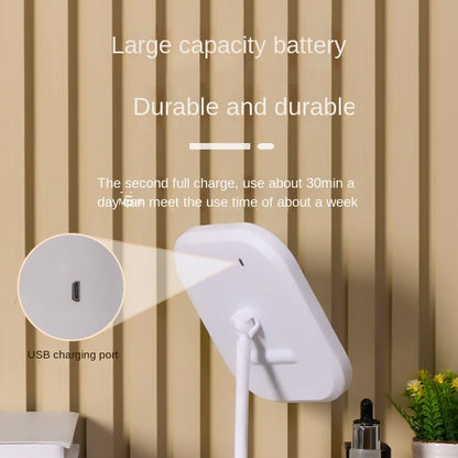 Niche Modern LED Desktop Vanity/Makeup Mirror 3-Color Touch Light